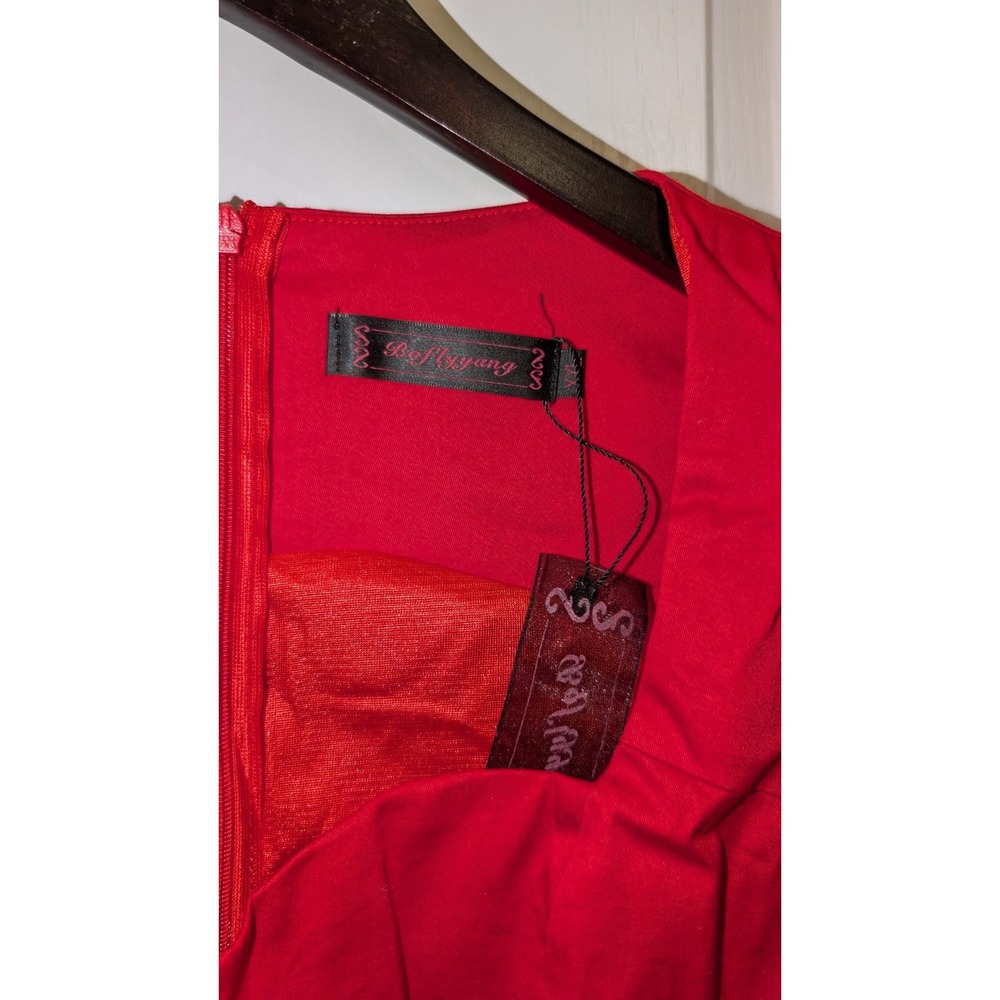 Women's Bo Fly‎ 60s Style Red Dress Size XXL - Picture 3 of 5